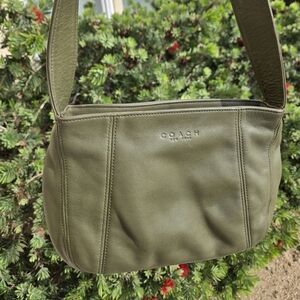 Coach Loden Olive Green Lexington Zip 4186 Bag Purse Vintage Leather